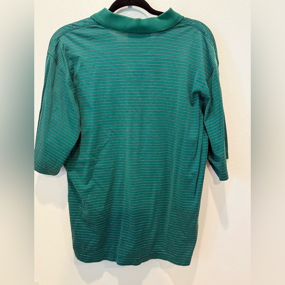 Classic Green Striped Polo Shirt - Picture 5 of 5